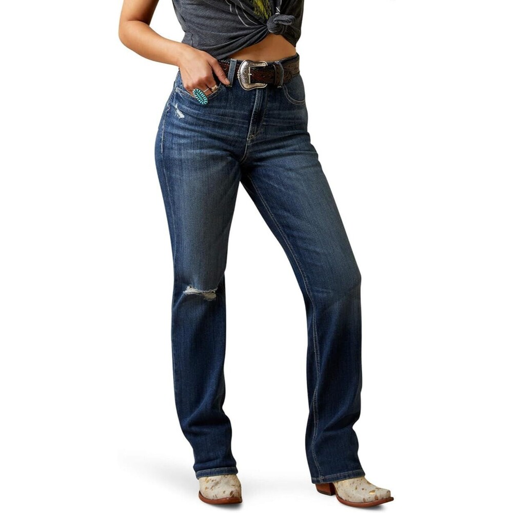 Ariat Female Ultra High Rise Reece Straight Jean, Natalia, 33R